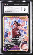 2025 ONE PIECE MONKEY D. LUFFY 25TH SECRET RARE EB02-061 CGC 8 Mint