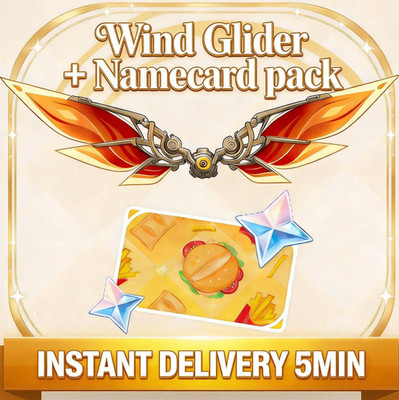 Genshin x Vkusno i tochka Wind Glider+Namecard Code GLOBAL Collab INSTANT DELIVE