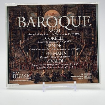 Baroque Music Bach Corelli Handel Telemann Vivaldi CD 1997 Naxos BBC
