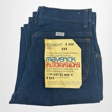 Maverick 80S AUTOMATICS Deadstock Denim Blue Western Jeans Boys 16 Slim