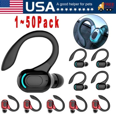 Bluetooth 5.2 Headset Wireless Earbuds Earphones Stereo Headphones Ear Hook Lot