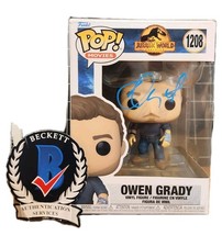 Chris Pratt Signed Autographed Jurassic World Owen Grady Funko Pop BAS COA 1208