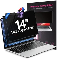 14 Inch Laptop Privacy Screen 16:9 Aspect Ratio, Removable Anti-Blue/Glare Film
