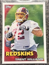 2010 Topps Trent Williams Rookie Card #225. rookie card picture