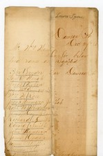 1885 Dawson PA Handwritten Voter List Letter Farmers Laborers Pennsylvania