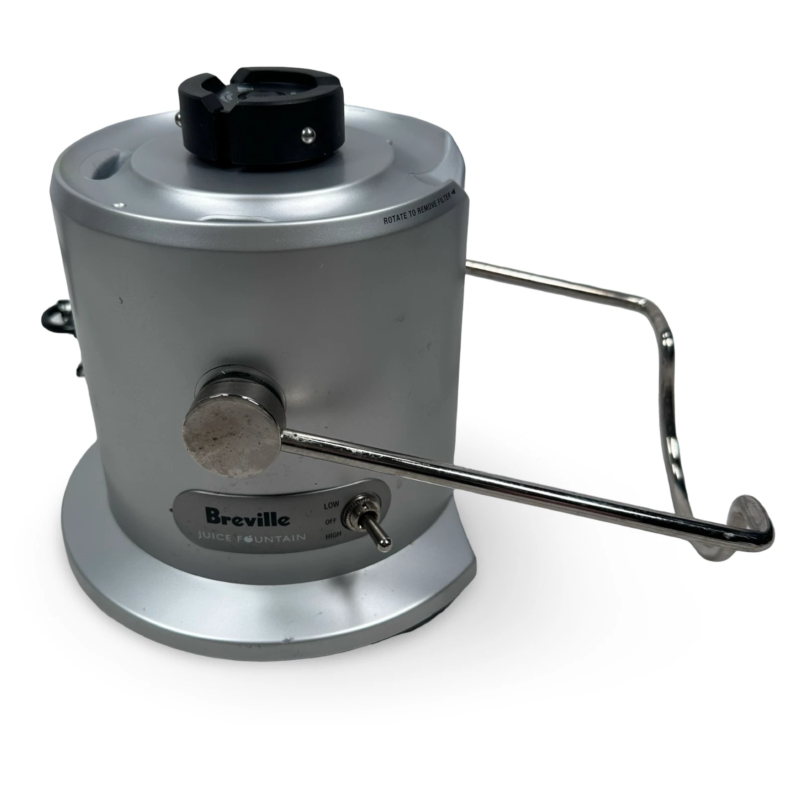 Breville Juice Fountain JE95XL Juicer Base Motor Only Silver Electric 850 Watt