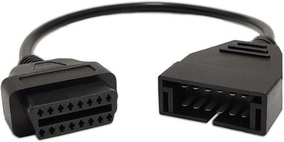 OBD1 to OBD2 Adapter Cable, 12-Pin to 16-Pin Code Reader Scanner Diagnostic Tool