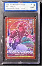 2021 Panini Chronicles - Overdrive Joey Bart #4 Ruby Wave Prizm /199 (RC)