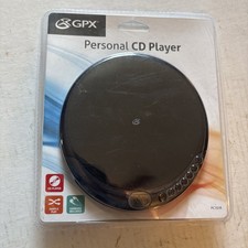 GPX Personal CD Player PC 101B Factory Sealed Compact Disk Player With Ear Plugs