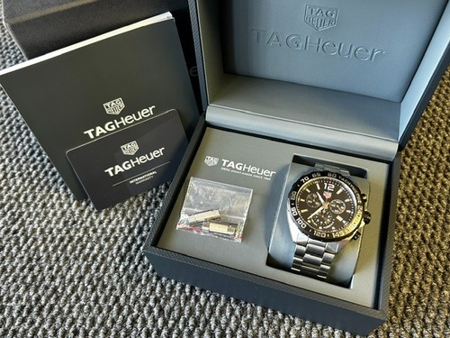 TAG Heuer Formula 1 Men's Black Silver Chronograph Watch - CAZ1010.BA0842
