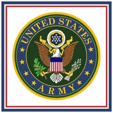 US American Army Crest Insignia Emblem Counted Cross Stitch Chart Pattern