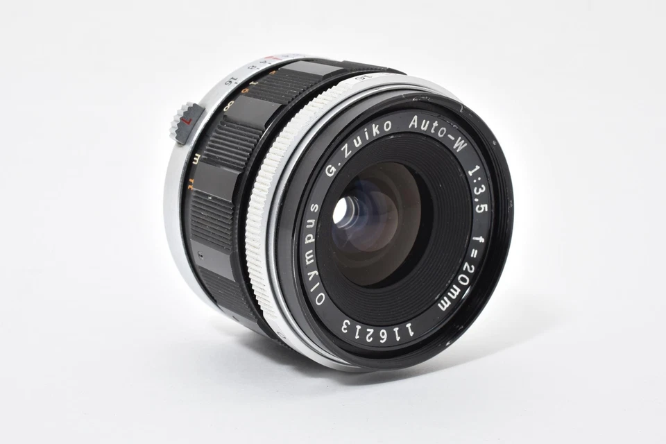 *Exc+5* Lente Olympus G.Zuiko Auto W 20 mm f/3,5 para bolígrafo F de Japón #4551 Foto 3 de 4