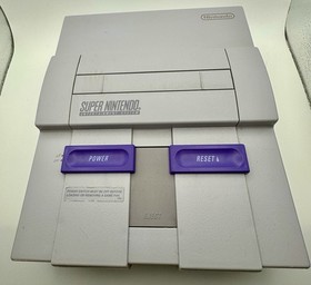 Super Nintendo Console (SNES) Grey | Includes OEM Controller + Cables | Tested