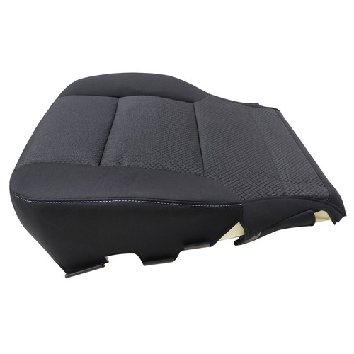 For 2014-2019 GMC Sierra 2500HD Driver & Passenger Bottom Cloth Seat Cover Black - Picture 11 of 18