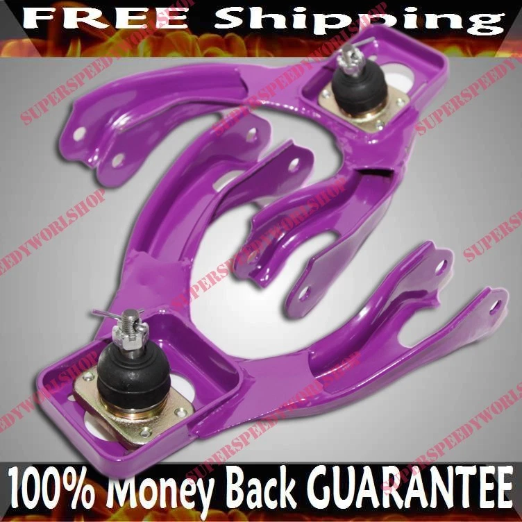 PÚRPURA Frontal Superior ADJ. Brazos de control para 92-95 Honda Civic 93-97 Civic del Sol Foto 2 de 4