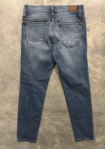 Jeans donna Judy blu alla caviglia skinny fit taglia 7/28 elasticizzato invecchiato - Foto 2 di 4