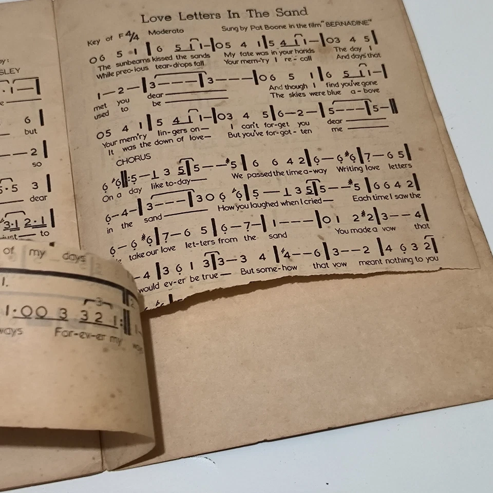 Elvis Presley & PAT BOONES on cover indonesia vintage  song book 1950's RARE - Image 3 of 4