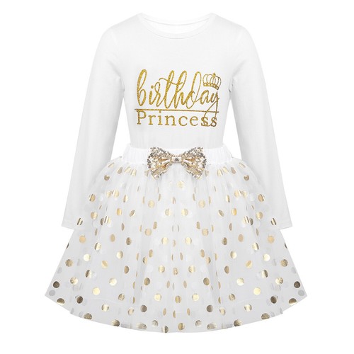 Mädchen 1/2/3/4/5/6. Geburtstag Party Outfit Prinzessin Kleid Langarmshirt +Rock - Picture 21 of 30