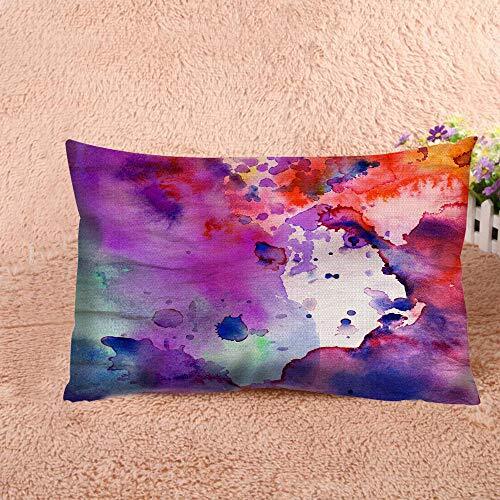 Throw Pillow Cover Watercolor Pastel Abstract 20" x 12" (Pack of 1) Pc90-008 - Picture 3 of 5