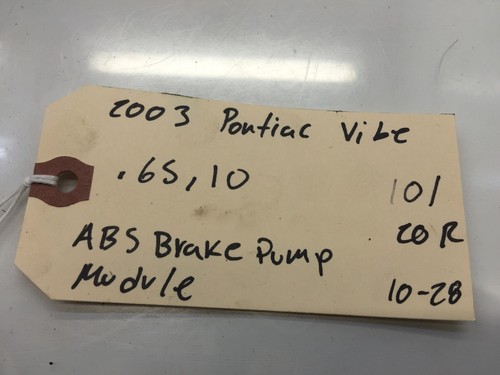 2003-2004 Pontiac Vibe ABS Brake Pump Module (Anti-Lock) - Picture 4 of 4