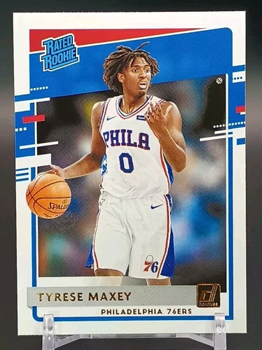 2020-21 Panini Donruss Basketball #211 Tyrese Maxey Rookie RC Gold Foil 76ers