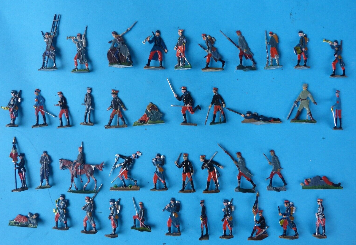Plats d'étain à peindre Infanterie française - Zinnfiguren - Flat tin