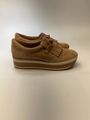 Dolce Vita Women Jhax Toffee Suede Platform Loafer Sneaker Sz 9.5