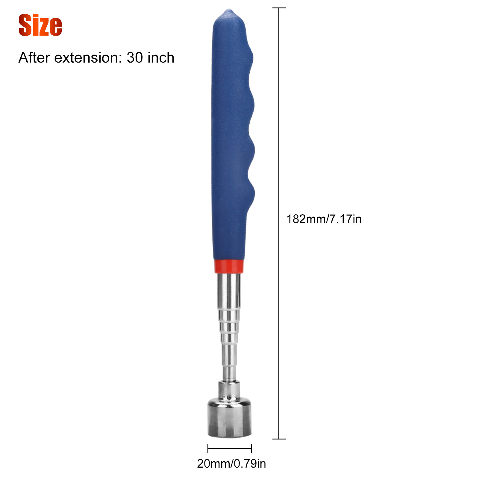 2/4x 20lb Telescoping Pickup Rod Stick Extension Tool