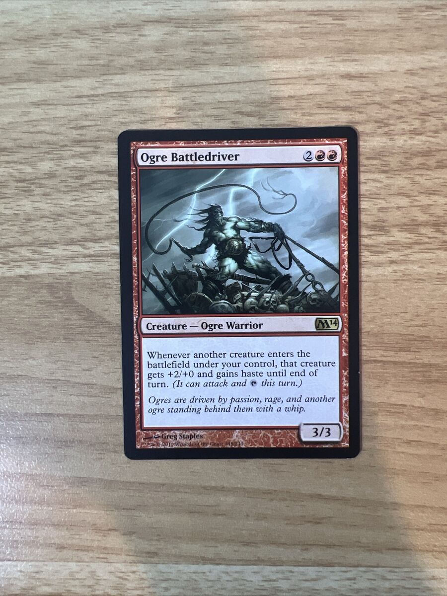 Ogre Battledriver 1x FOIL MTG M14 2014 Core Set Rare MINT red Ogre Battledriver 1x FOIL MTG M14 2014 Core Set Rare MINT red