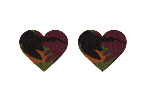Fabric Repair Iron/Sew on Knee/Elbow/Applique Patch Crafts/Jeans HEART x 2 - Picture 6 of 7