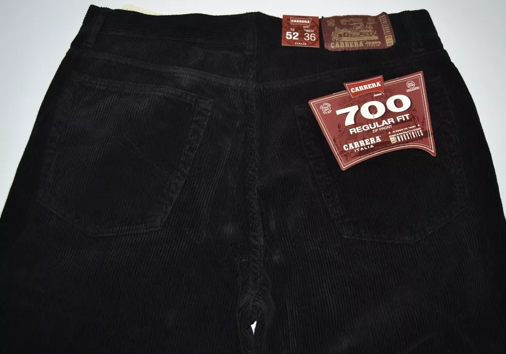Pantalone uomo velluto 500 righe CARRERA jeans 46 48 50 52 54 56