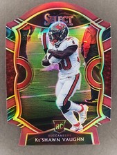 2020 Select KeShawn Vaughn Rookie RC Red Die-Cut Prizm Buccaneers