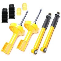4X Sport-StoßDÄMpfer Gasdruck Vorne Hinten + Staubkappen - Renault Clio 2; 58MM