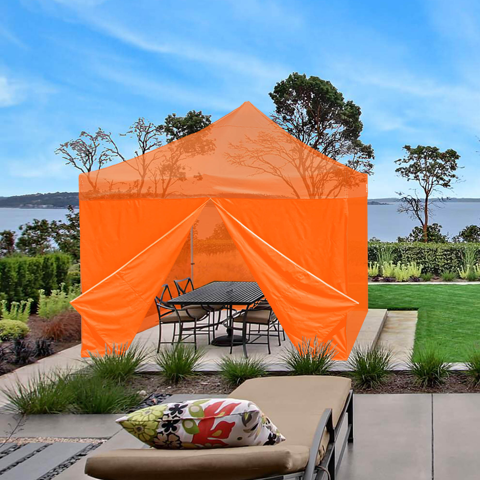 InstaHibit 1 Pack Side Wall for 10x10 Ft EZ Pop Up Canopy Tent UV50+ Zipper Pool