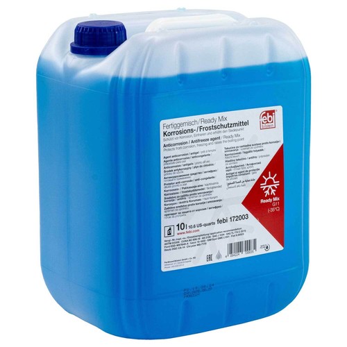Kühlerfrostschutz Febi G11 -35°C Fertiggemisch 10 Liter Blau für Audi BMW Fiat - Bild 2 von 6