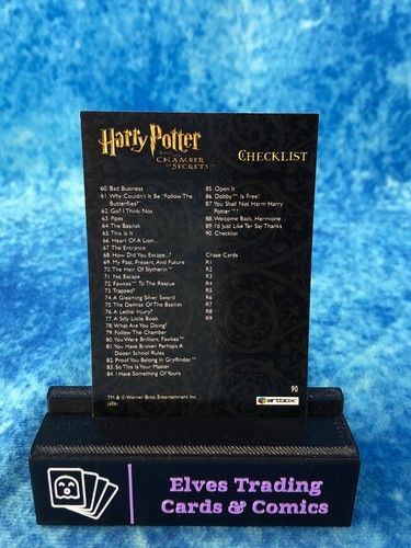 Harry Potter and the Chamber of Secrets SINGLE Non-Sport Trading by Artbox 2006 - Picture 182 of 182