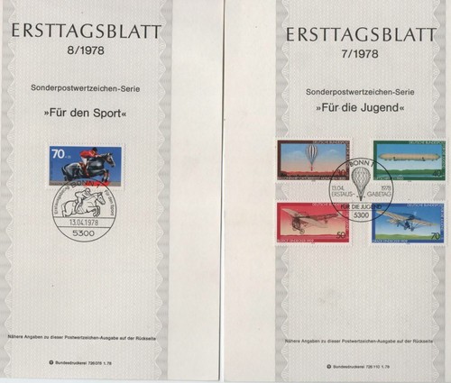 GERMANIA REPUBBLICA FEDERALE 1978 ANNATA OBLITERATA COMPLETA - Bild 4 von 11