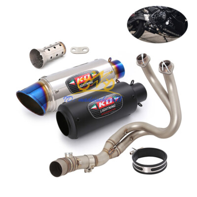 For Kawasaki Ninja 650 Motorcycle Full Exhaust System Pipe Mufflers Tip Slip On