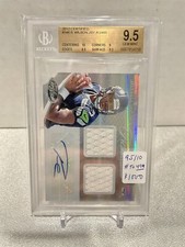 2012 Panini Certified Russell Wilson RPA Rookie Patch Auto /499 BGS 9.5/10