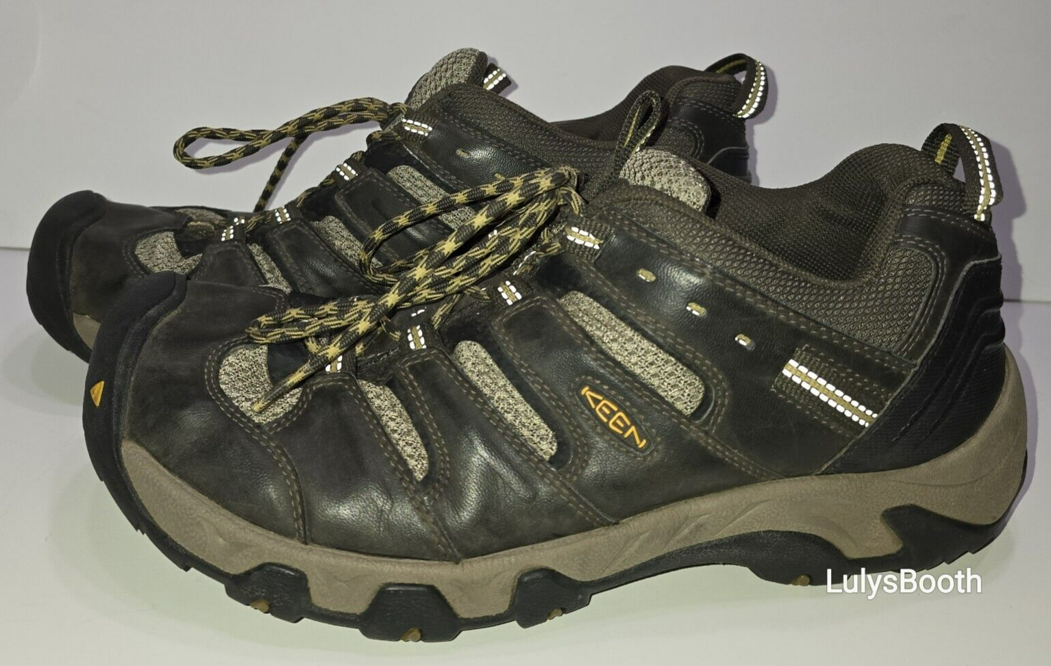 Scarpe Keen Koven da uomo impermeabili da trekking in pelle verde oliva 1012871 taglia 11 5