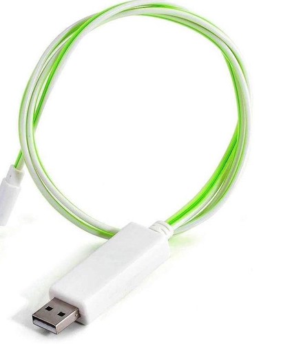 EL FLOW LED LIGHT-UP flowing Cable smart charger FOR iPhone X 8 7 6 5s micro usb - Picture 26 of 28