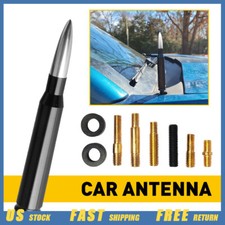 Auto Car 50 Cal Fm/Am Radio Signal Black Silver Bullet Antenna Fit Toyota Sienna