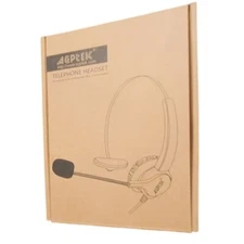 Agptek Telephone Headset With Noise-Canceling Mic For Clear Office Communication