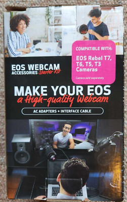 EOS Webcam Accessories Starter Kit, AC Adapter + Interface Cable, NEW
