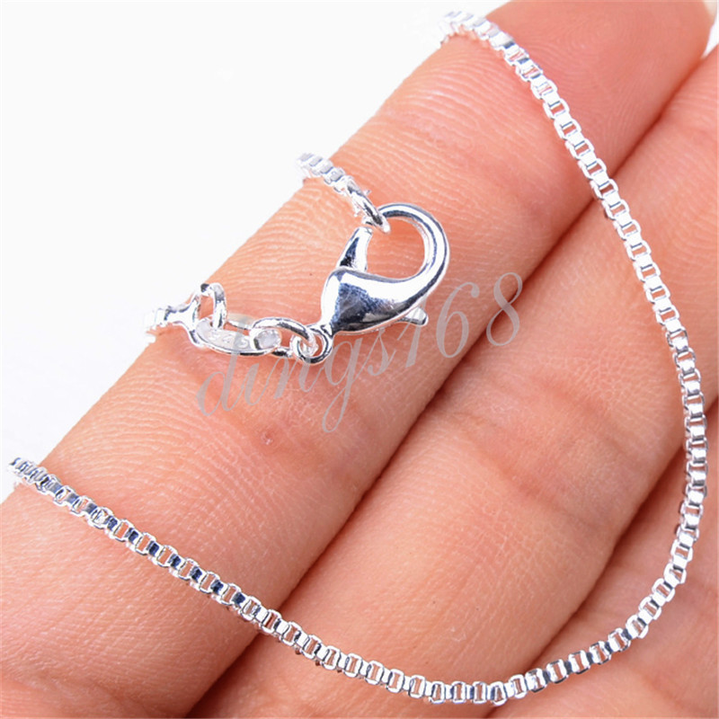 Classic 925 Sterling Silver Tarnish-Free 18inch 1mm thin Box