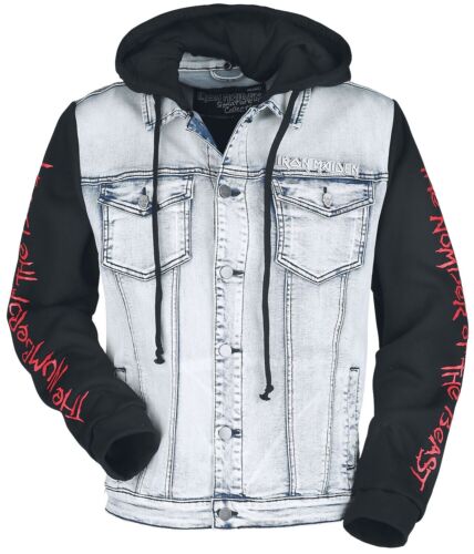 Iron Maiden The Number of the Beast Jacket Heavy Metal Band Denim Blue Jacket - Picture 2 of 8