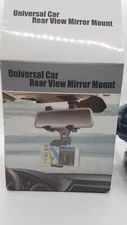 Universal 360 Rotation Car Rear View Mirror Mount Stand GPS Cell Phone Holder US