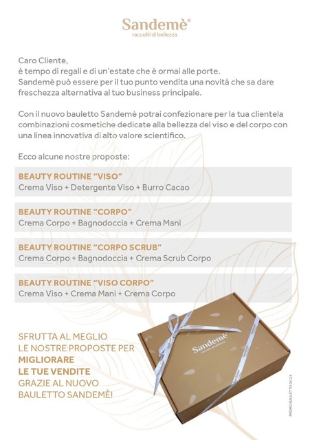 SANDEME' COFANETTO BEAUTY CORPO
