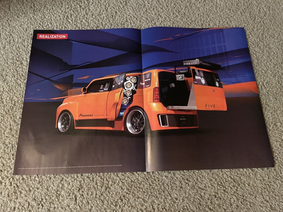Vintage 2005 TOYOTA SCION xB PRINT AD 2-SIDED ORANGE | eBay