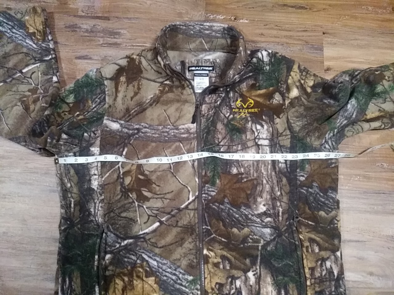 RealTree Xtra Camo Fleece Full Zip Hunting Jacket Mens XL / XG 4648